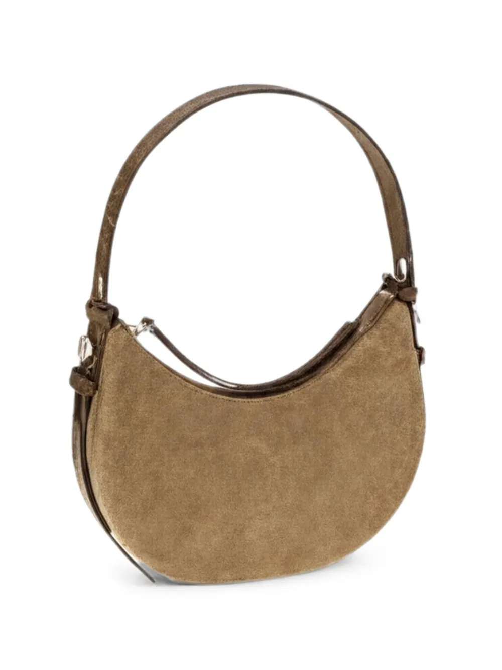 Tory Burch Romy suede Half Moon bag - Toni neutri