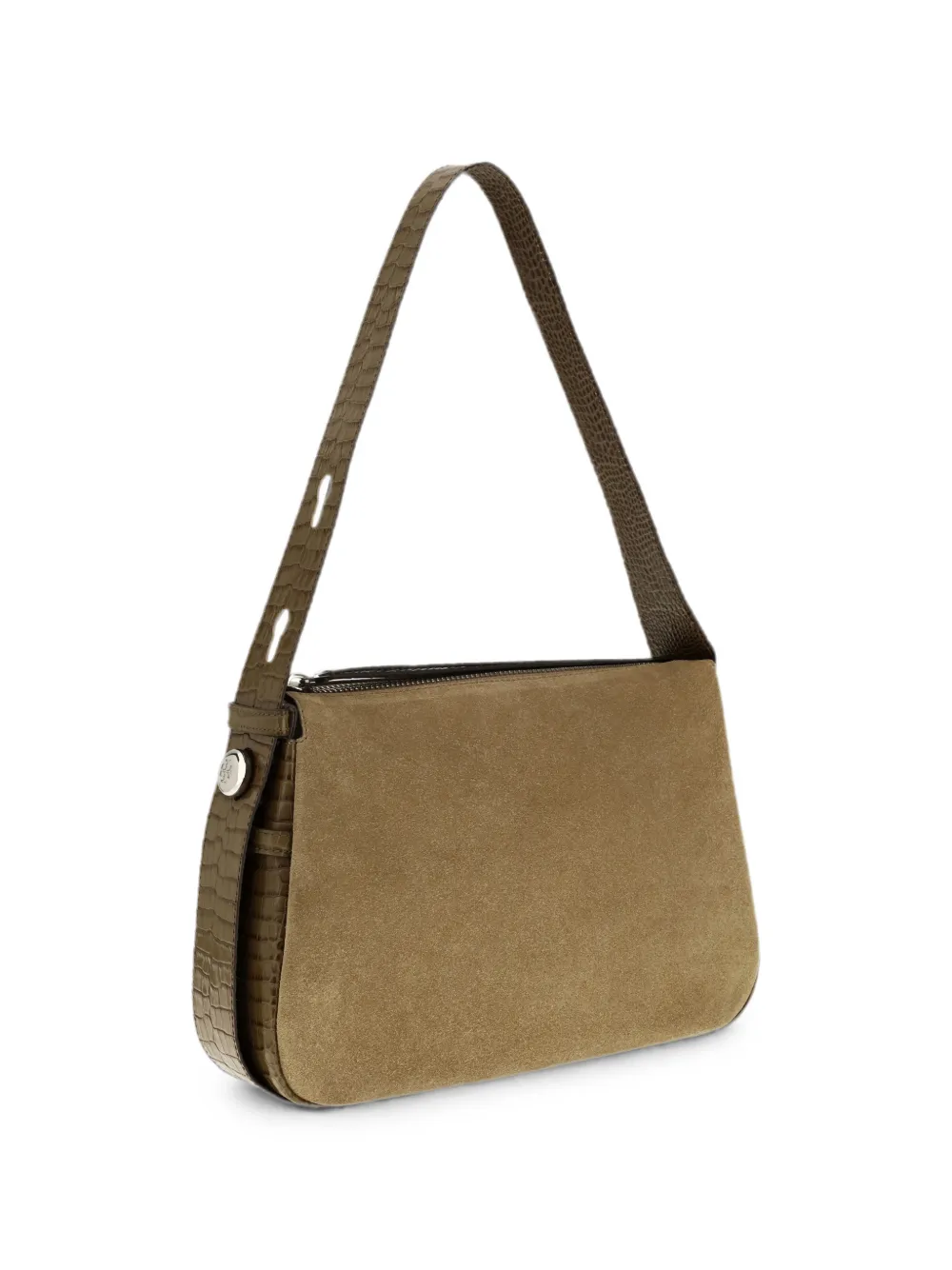 Tory Burch Romy suède schoudertas Bruin