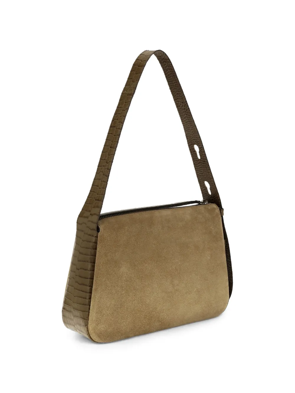 Tory Burch Romy suède schoudertas Bruin