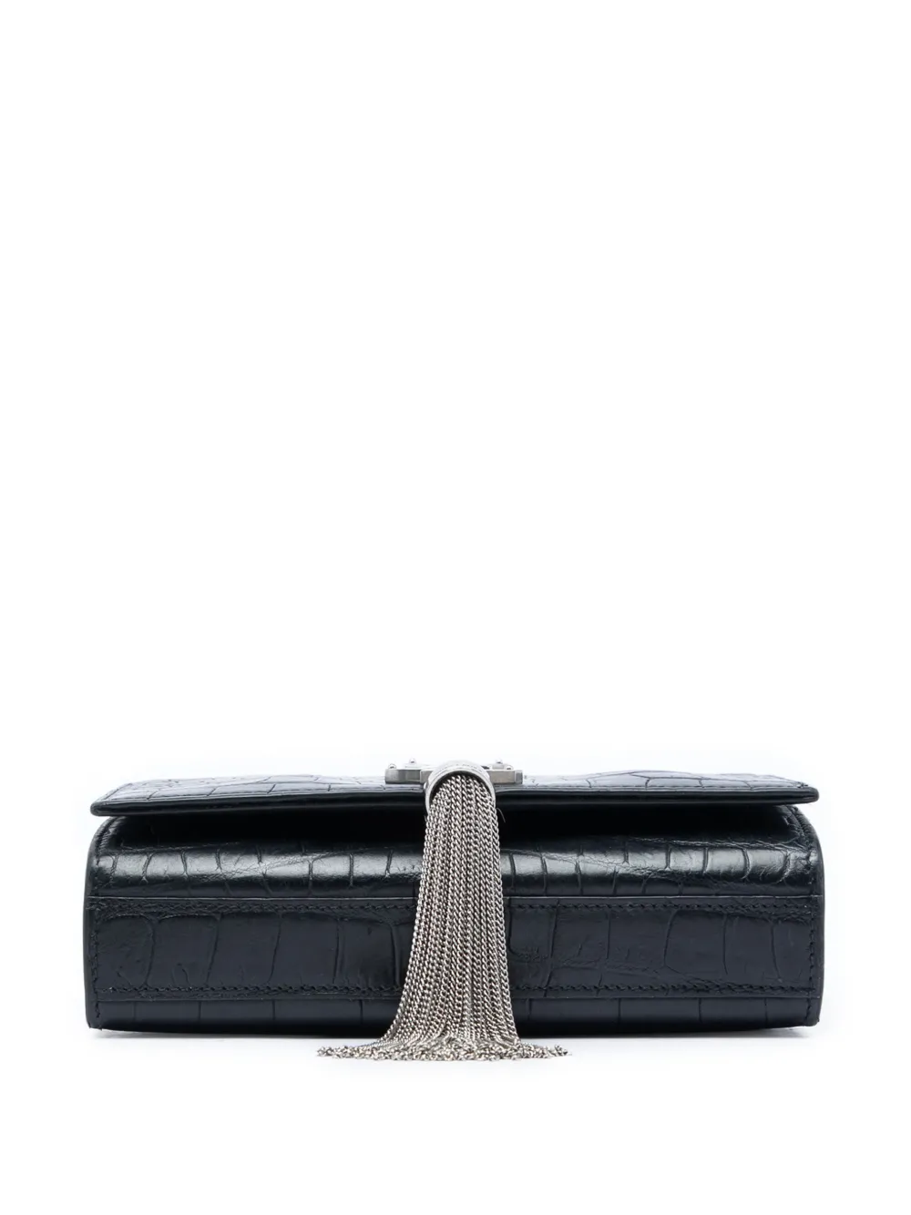 Saint Laurent Pre-Owned 2016 スモール クロコエンボス レザー