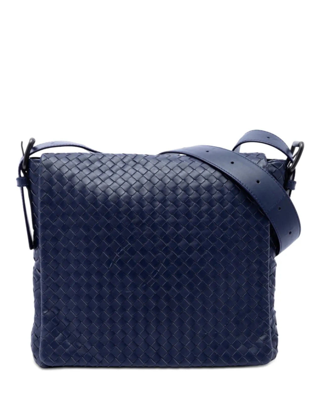 Bottega Veneta Pre-Owned 2011 Nappa Intrecciato Flap crossbody bag - Blau