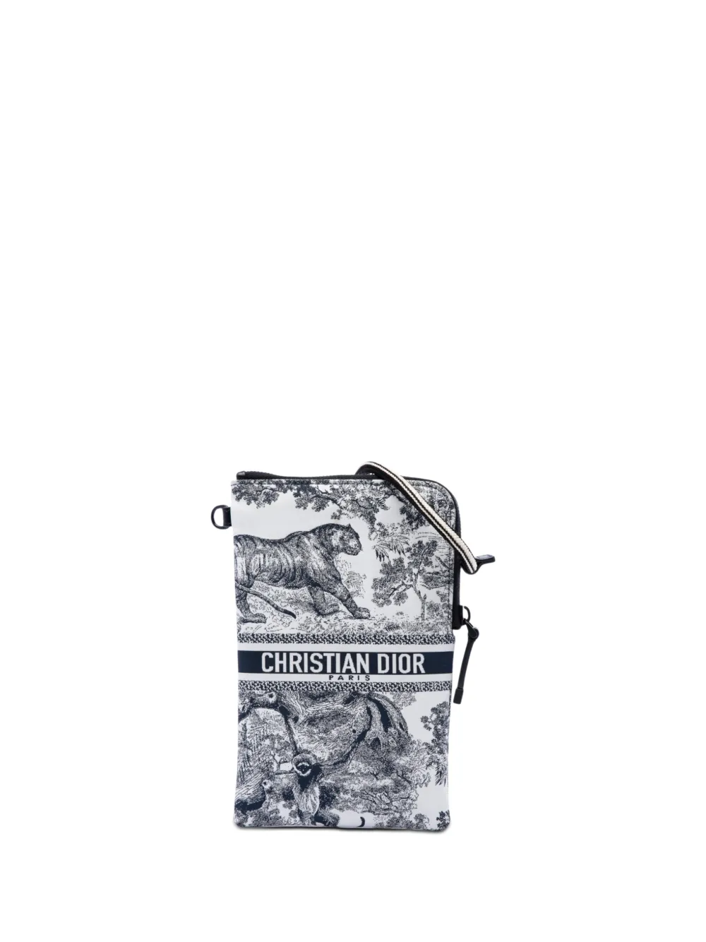 Christian Dior Pre-Owned 2021 Technical Fabric Embroidered Toile De Jouy DiorTravel Multifunction Pouch crossbody bag - Blau