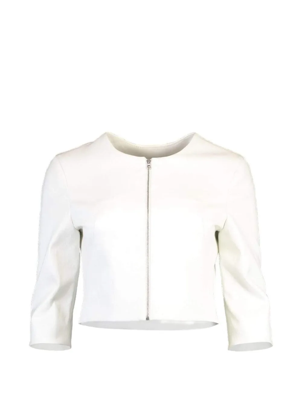 Susan Bender cropped zip-up jacket