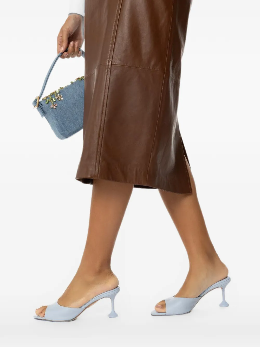 Aquazzura Bisous mules 65 Blauw