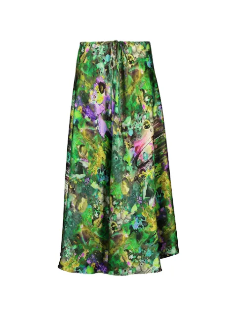Peter Cohen Fuel abstract-print midi skirt