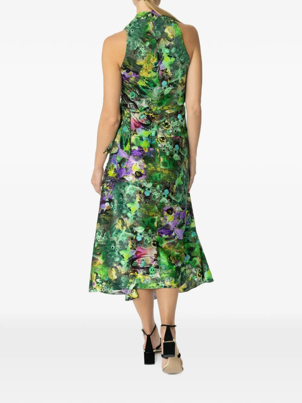 Peter Cohen Fuel midi-rok met abstracte print Groen