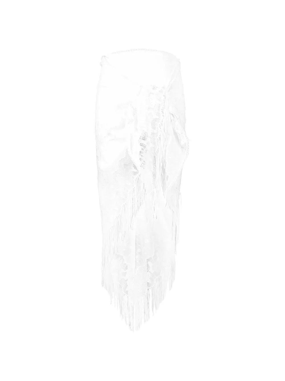Miguelina Julia lace-fringe cover-up