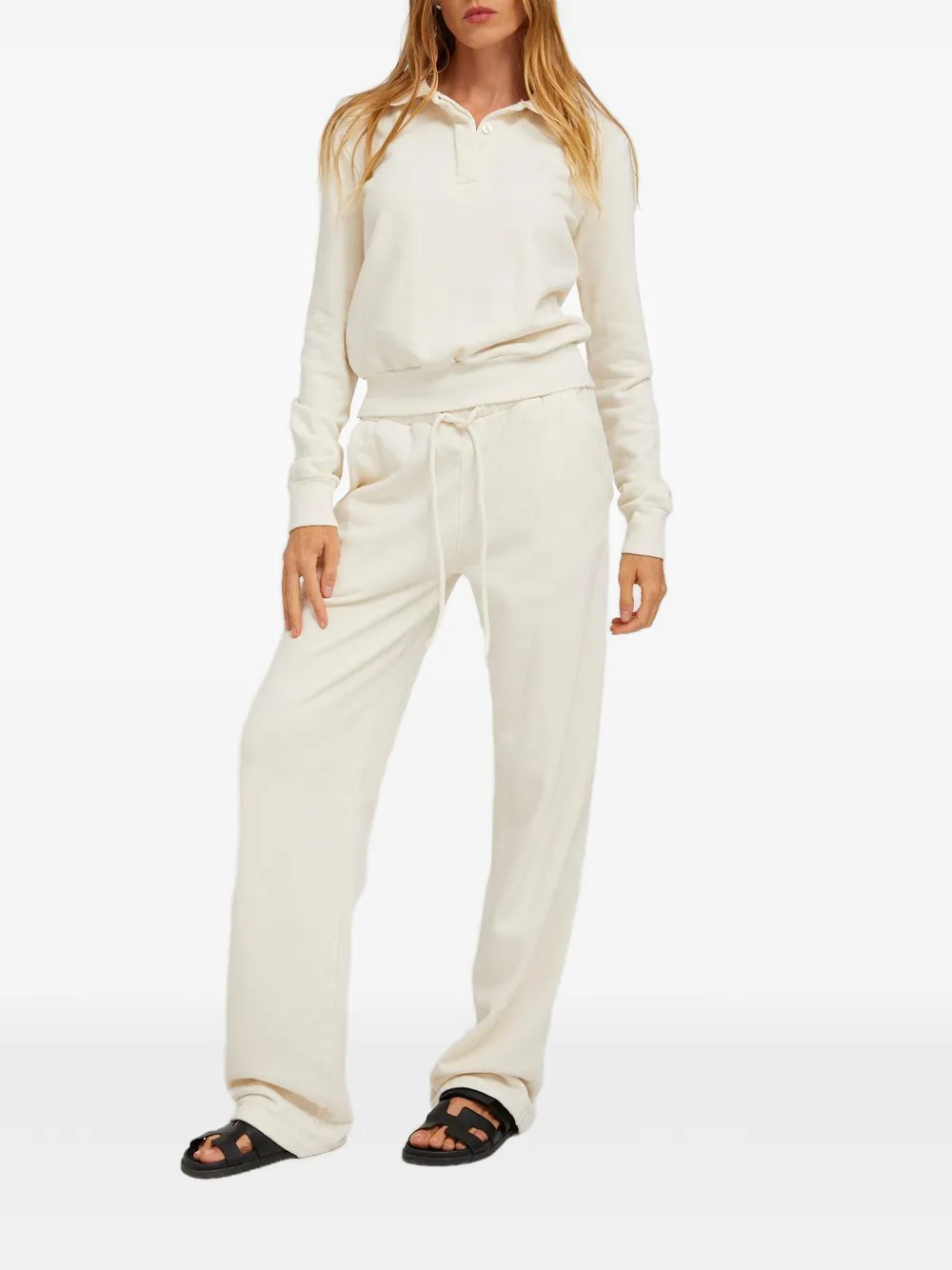 Sprwmn Straight-leg Drawstring Track Pants in Neutrals, view 2