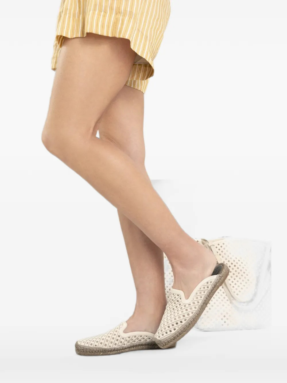Brunello Cucinelli Monili espadrilles met borduurwerk Beige
