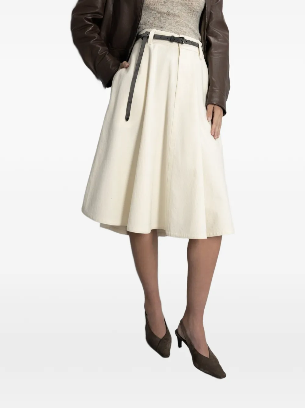 Brunello Cucinelli A-lijn rok Beige