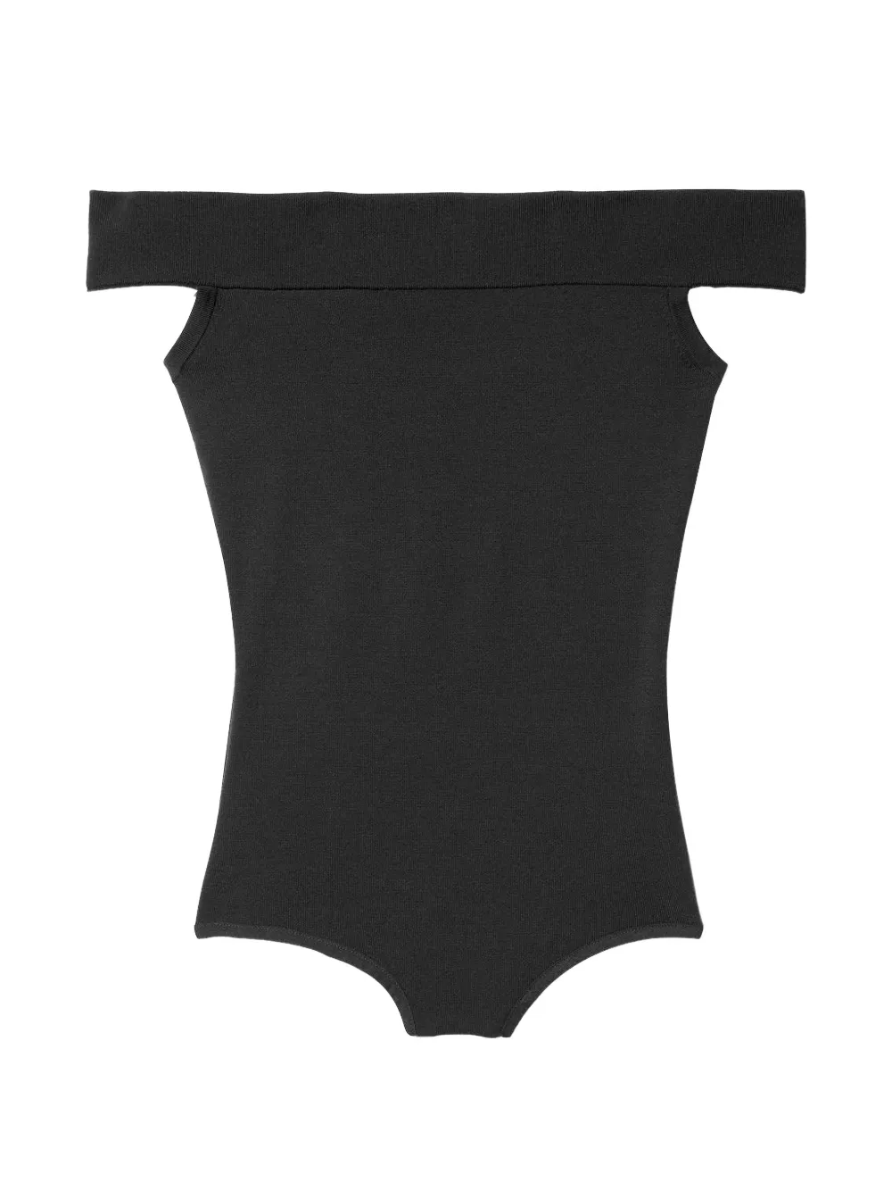 Michael Kors Collection Schulterfreier Playsuit - Schwarz