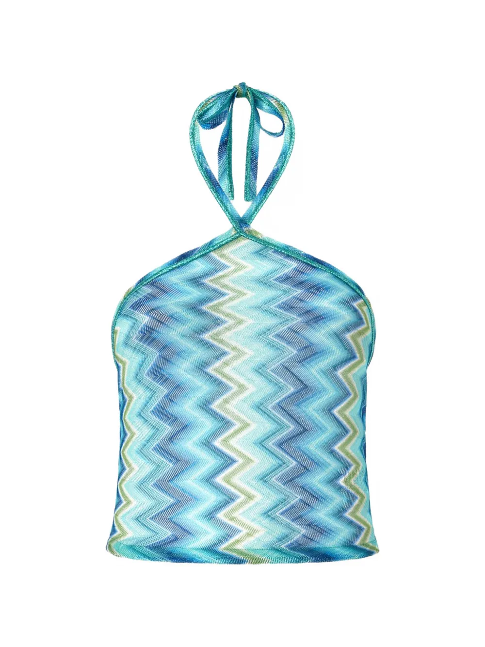 Missoni halter-neck top - Blau