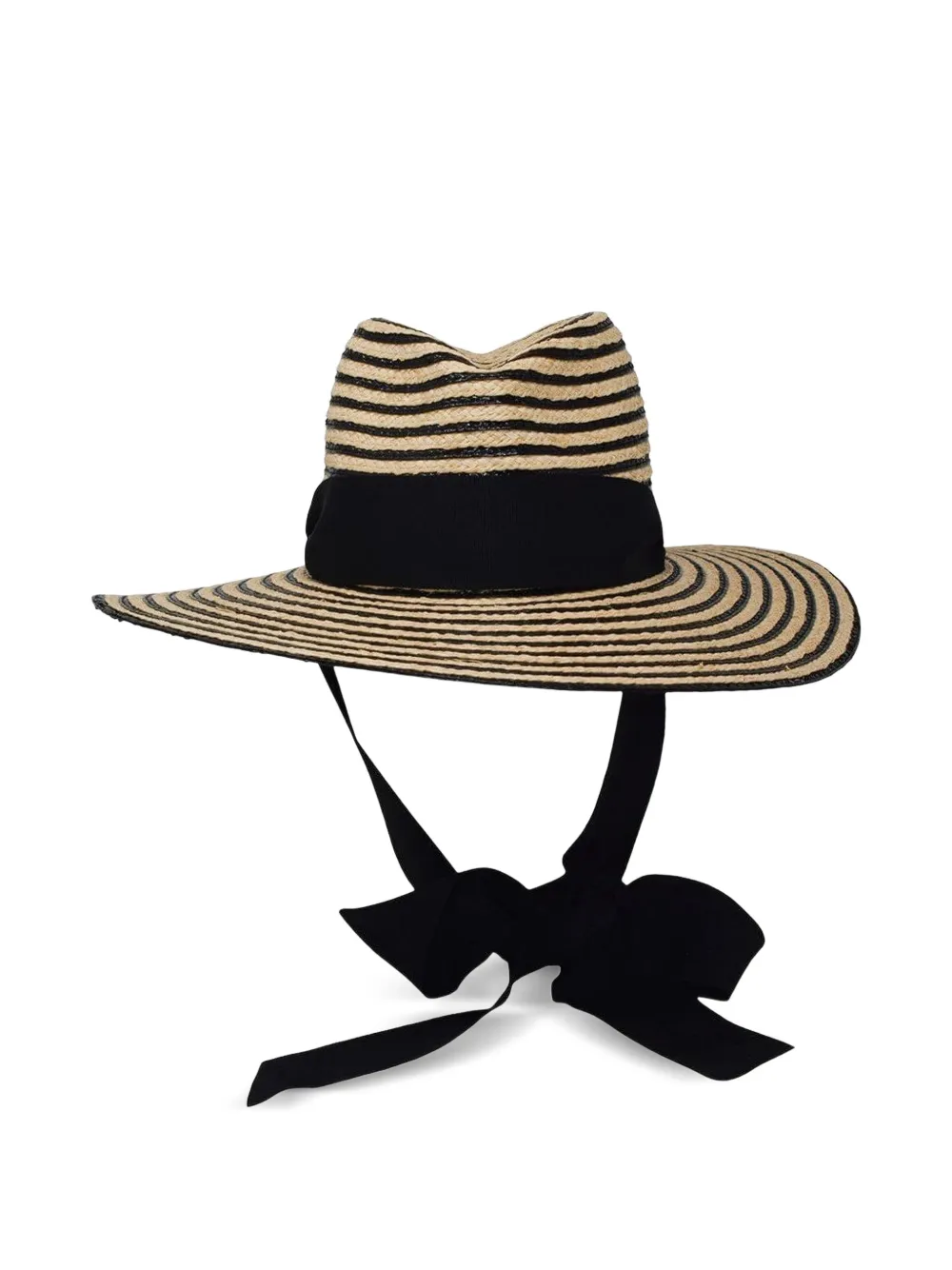 Gigi Burris Millinery Jeanne striped raffia hat - Toni neutri