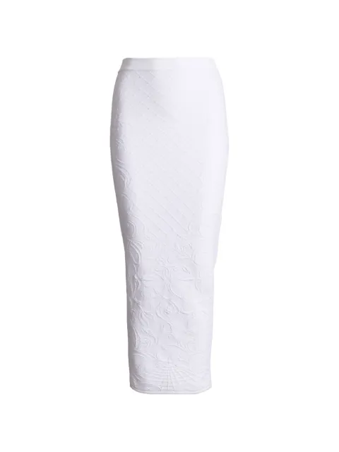 Balmain falda larga tejida en jacquard