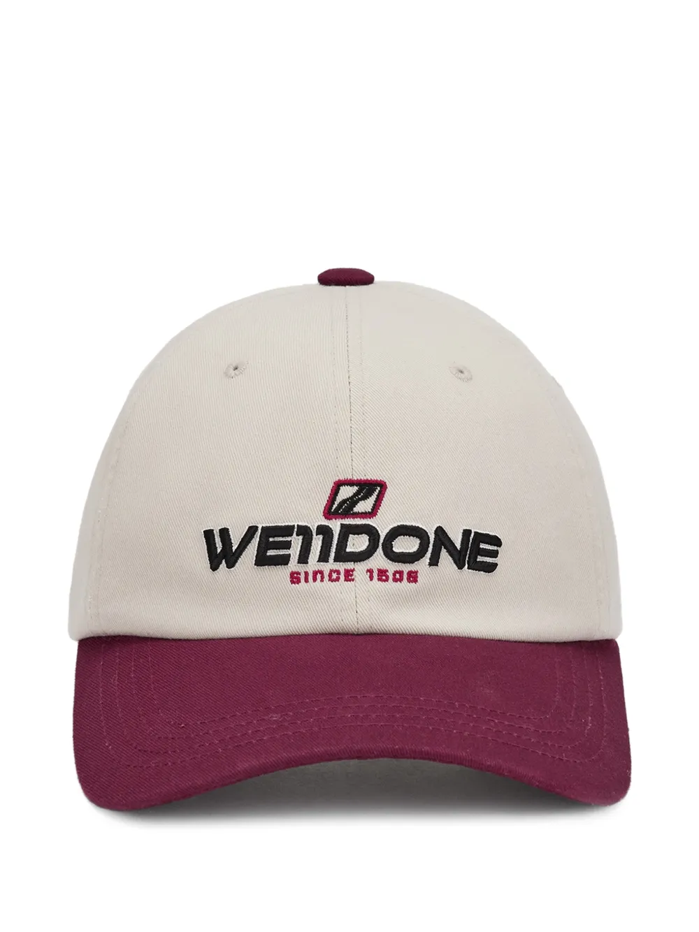 We11 Done Logo-embroidered Baseball Cap In Neutrals