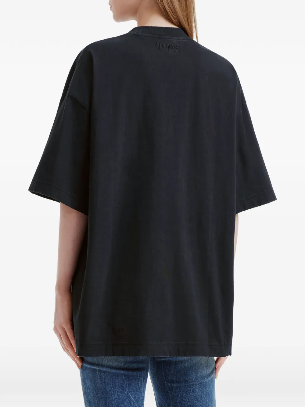 VETEMENTS T-shirt met print Zwart