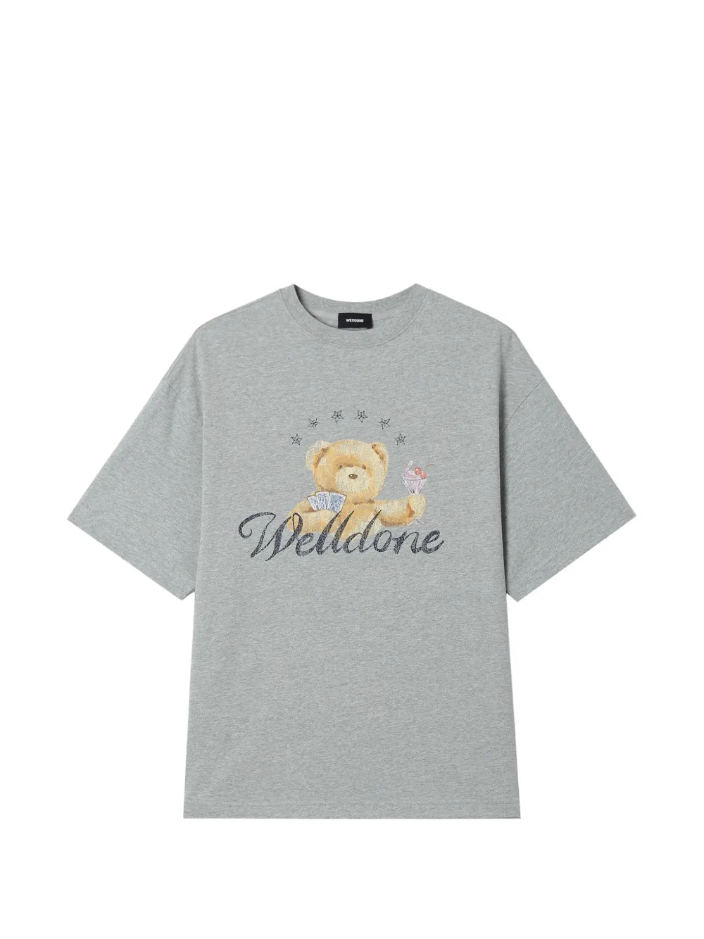We11 Done Graphic-print T-shirt In Gray