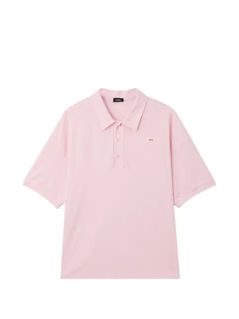 We11done logo-embroidered oversized polo shirt