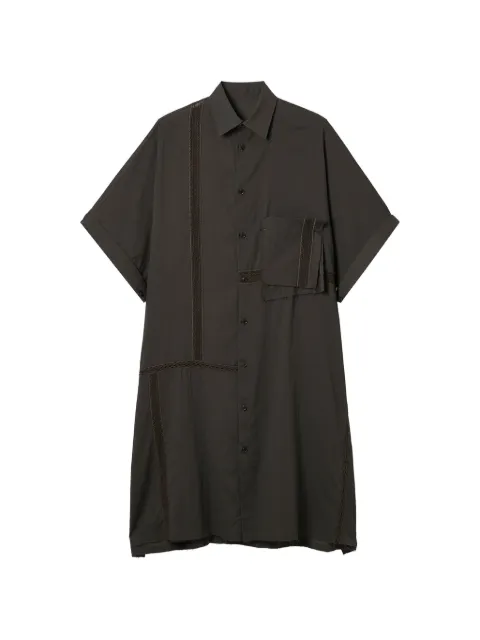Y's patch-pocket midi shirt dress
