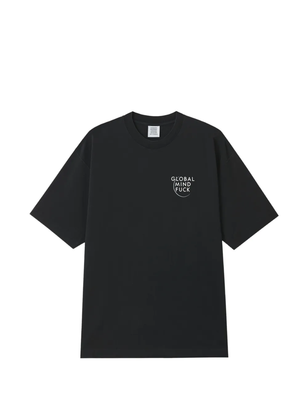 VETEMENTS T-shirt oversize con stampa - Nero
