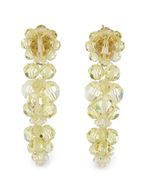 Simone Rocha crystal-embellished floral-cluster earrings