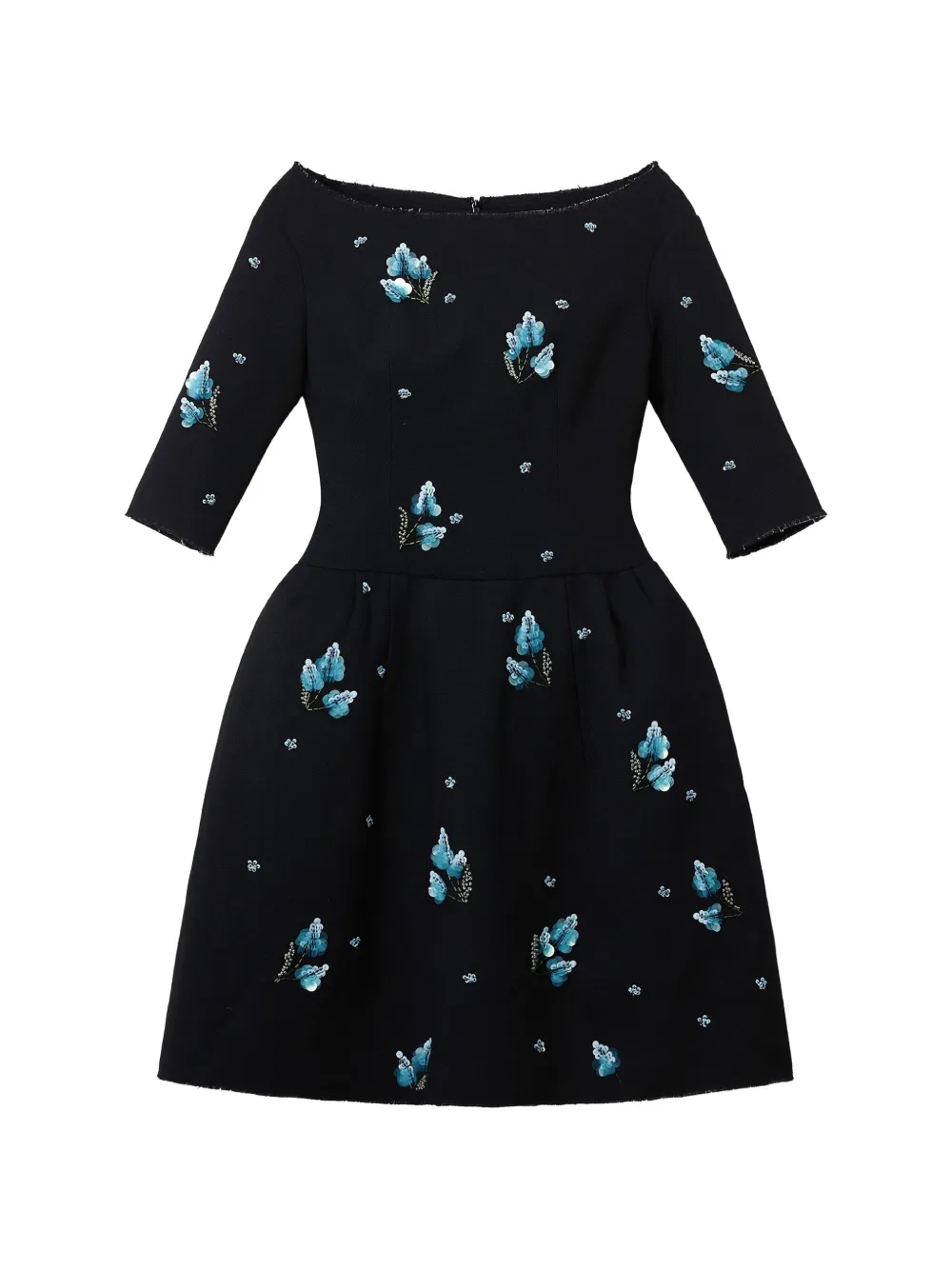 SHUSHU/TONG floral-appliqué dress