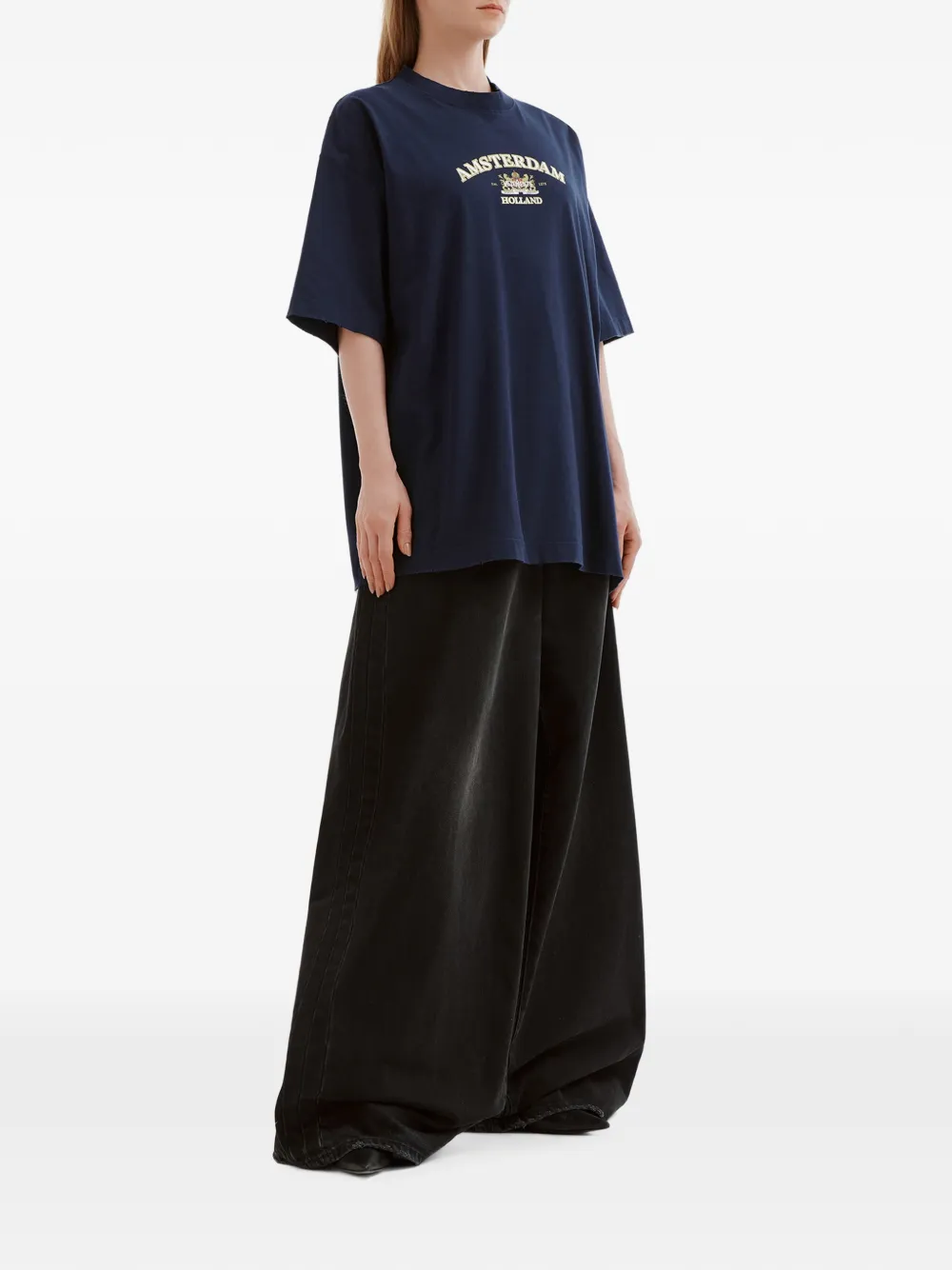 VETEMENTS T-shirt met grafische print Blauw