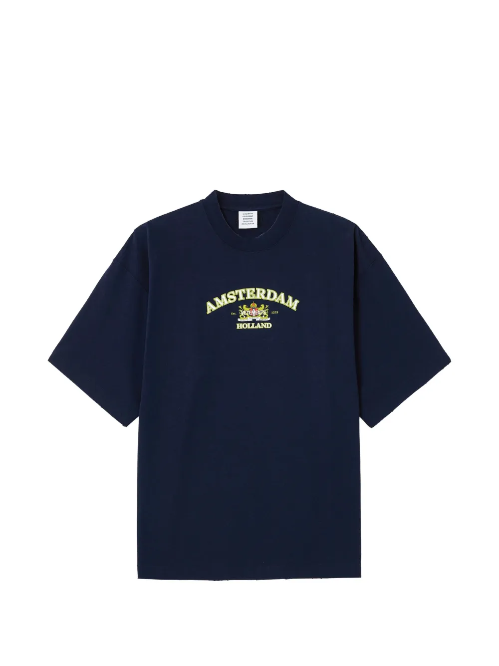 Vetements Graphic-print Oversized T-shirt In Black