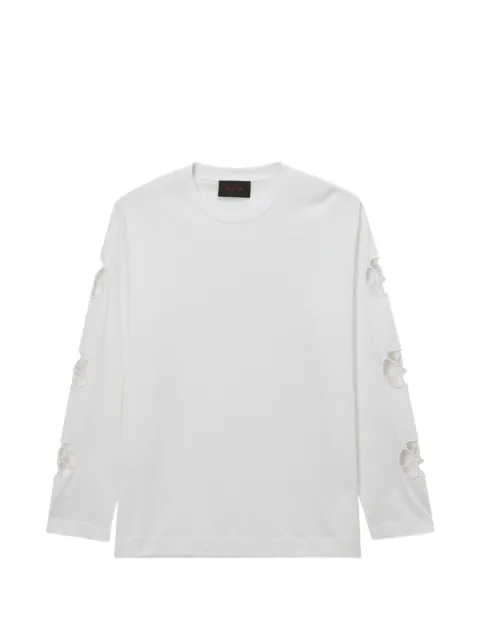 Simone Rocha flower-cutout long-sleeve T-shirt