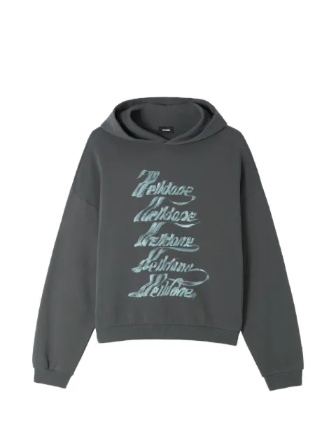 We11done logo-detail hoodie