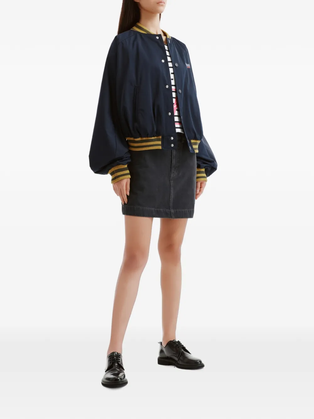 We11done Mini-rok met logopatch Zwart