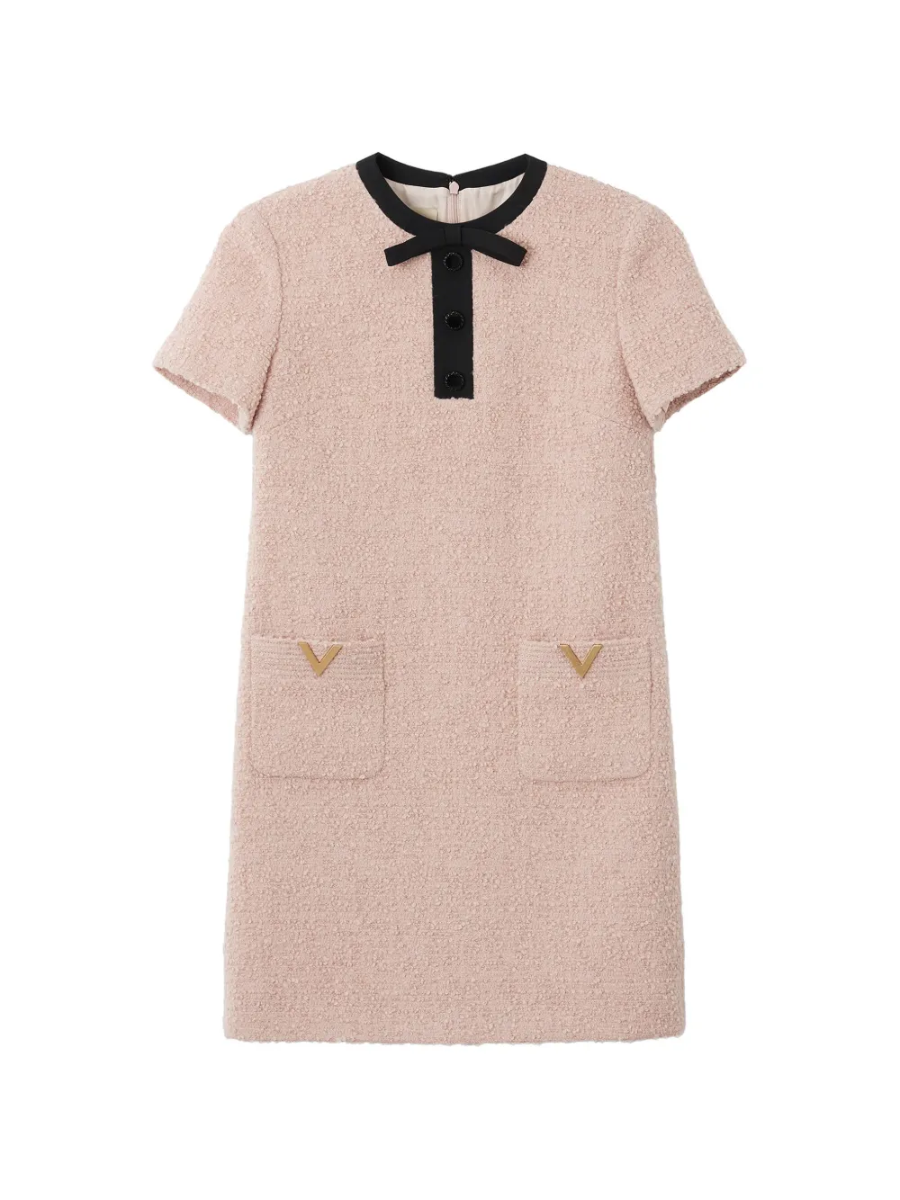 Valentino Garavani Abito corto in lana - Rosa