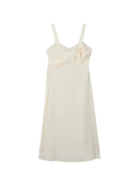 Simone Rocha lace-trim bow-detail midi dress