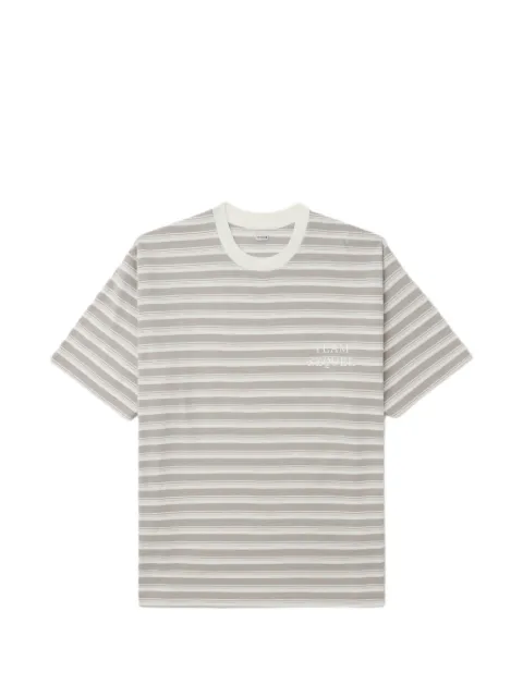 SEQUEL playera con rayas estampadas y logo estampado