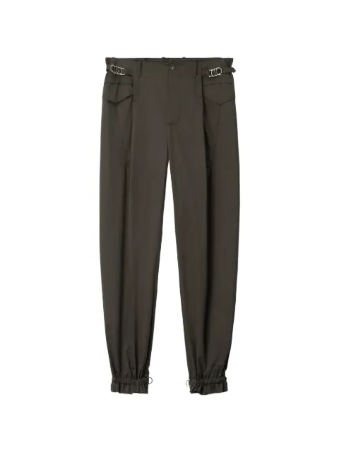 Kiko Kostadinov buckle-detail ruffled-cuff trousers