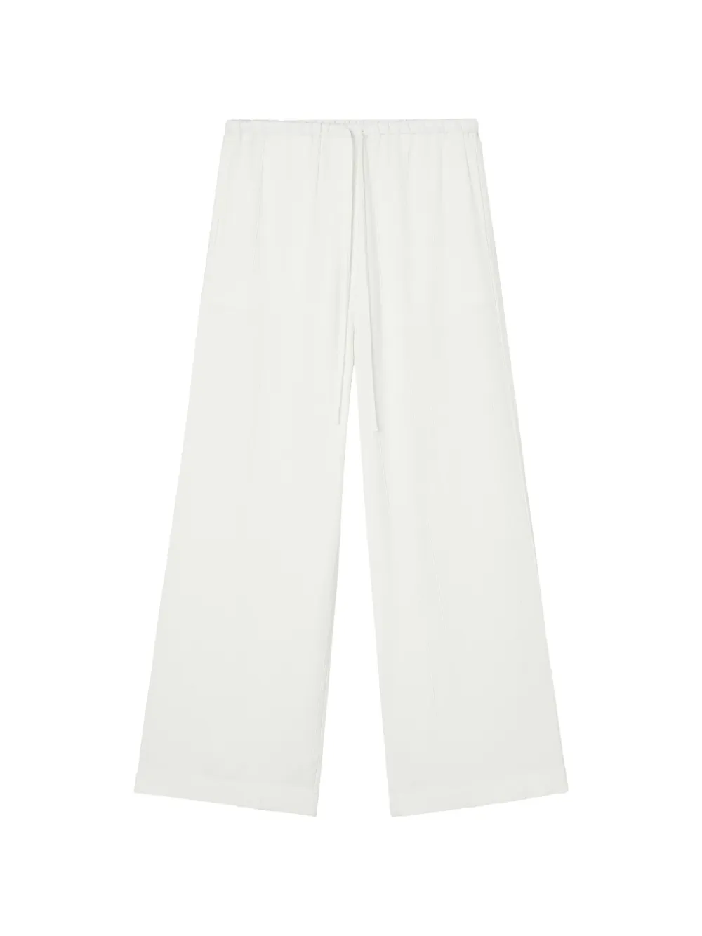 TOTEME drawstring wide-leg trousers Wit