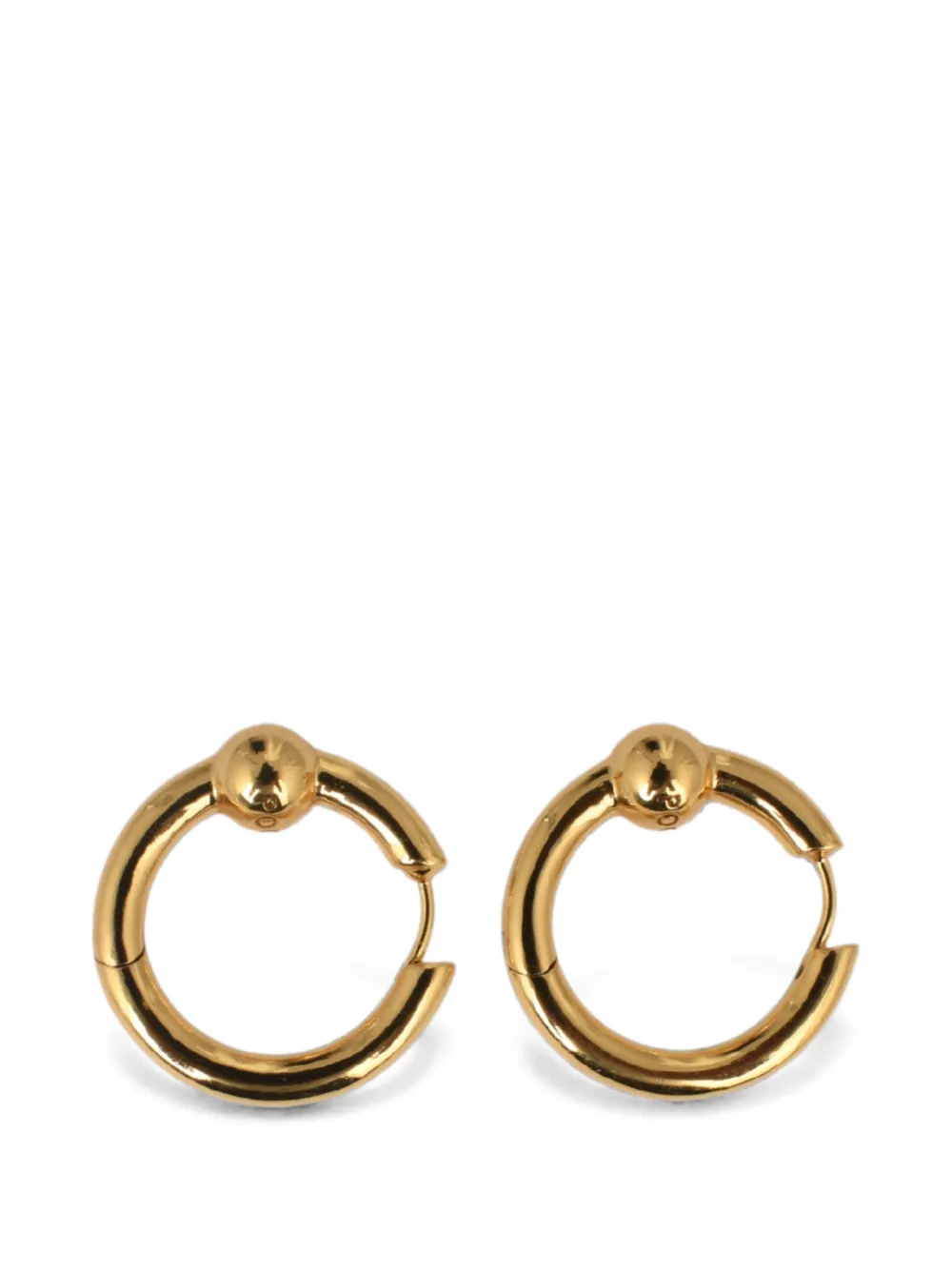 Poche Paris Harmony ball-detail hoop earrings - Gold