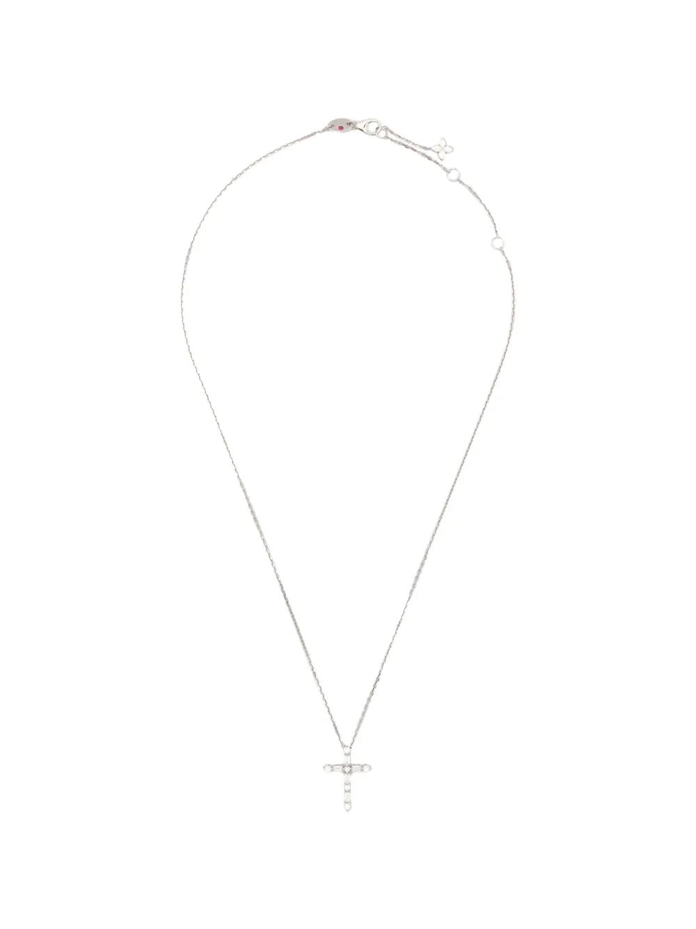 Roberto Coin diamond cross necklace - Silber