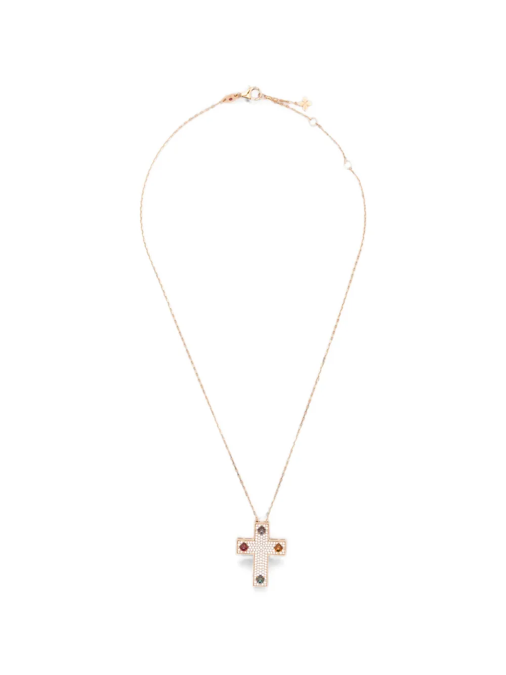 Roberto Coin Halskette mit Diamant und Schmucksteinen - Gold