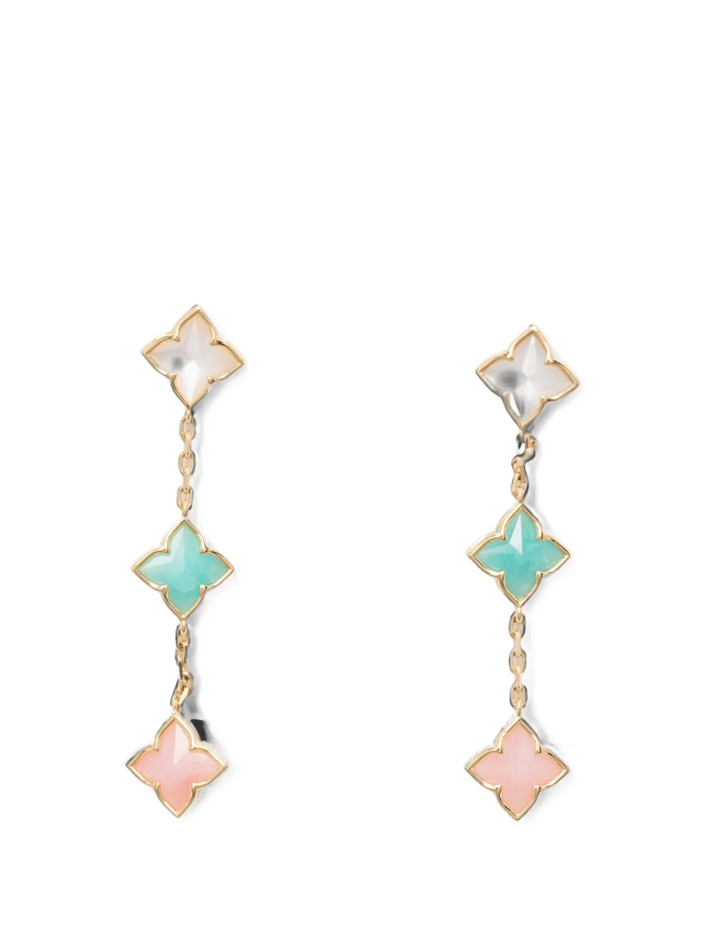 Roberto Coin Venetian Princess multi-stone drop earrings - Oro