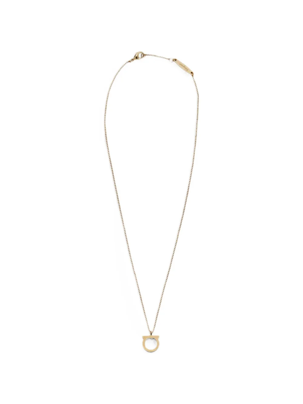 Ferragamo Gancini crystals necklace (L) - Gold