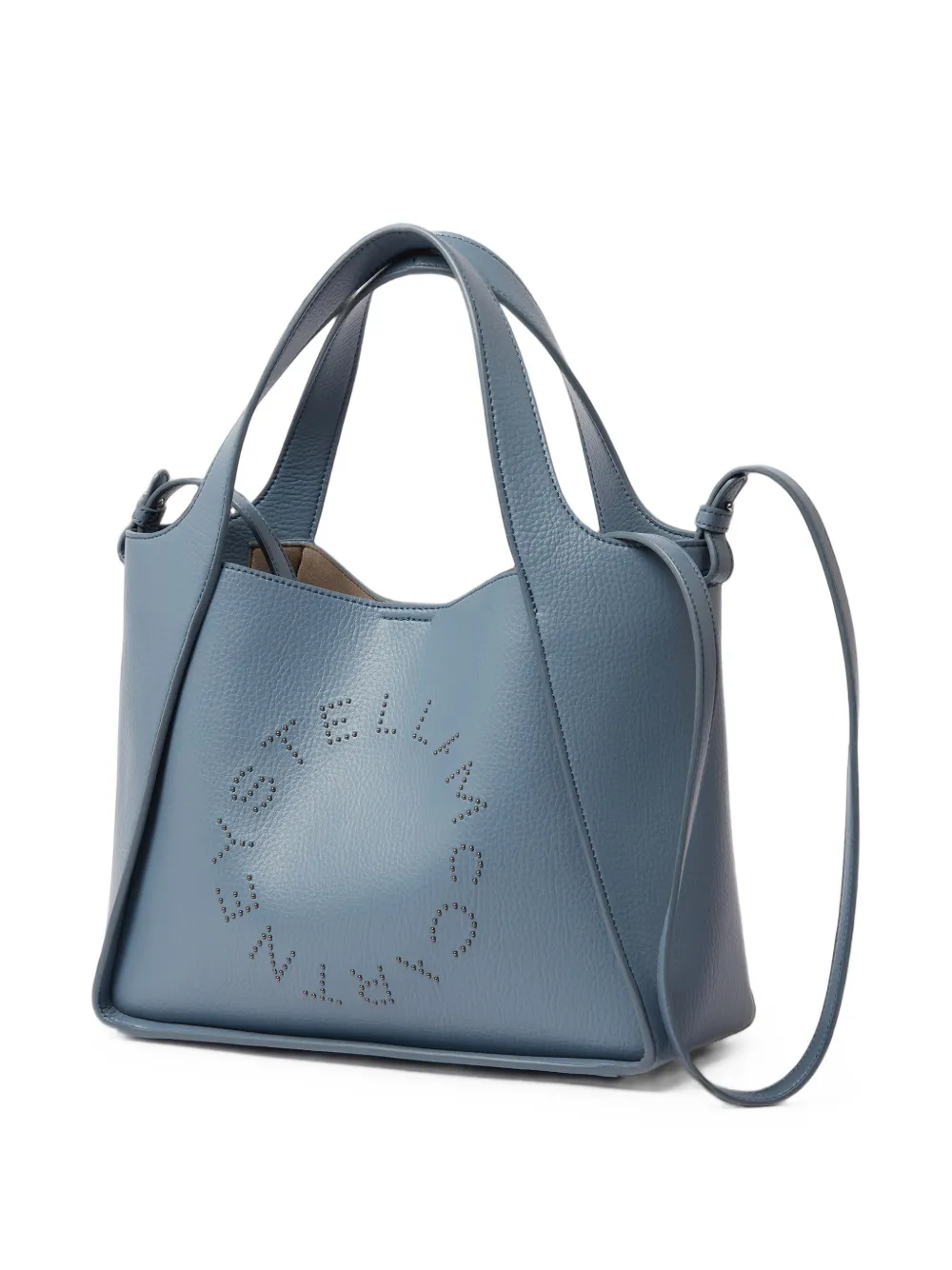 Stella McCartney Crossbody shopper met logo Blauw