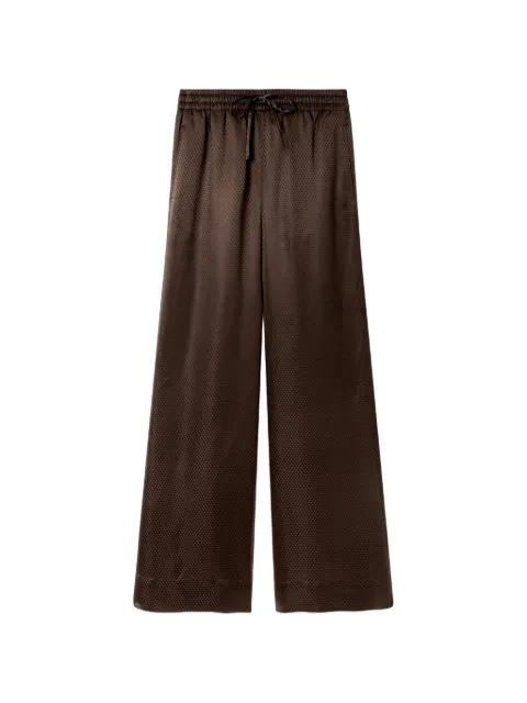 Stella McCartney pantalones jacquard de seda con estrellas