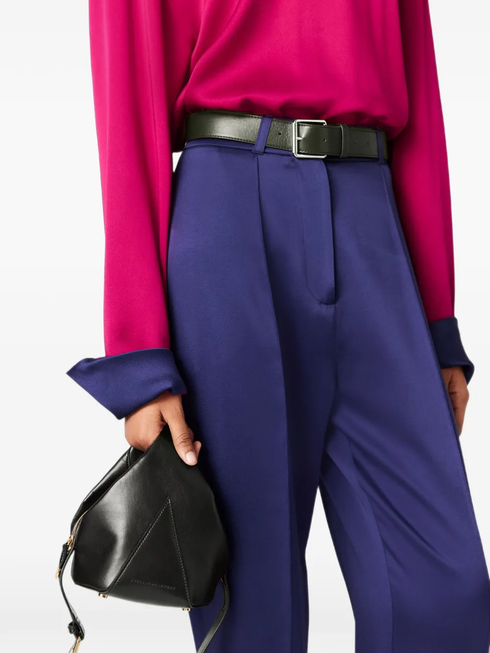 Stella McCartney Shopper met gesp Zwart