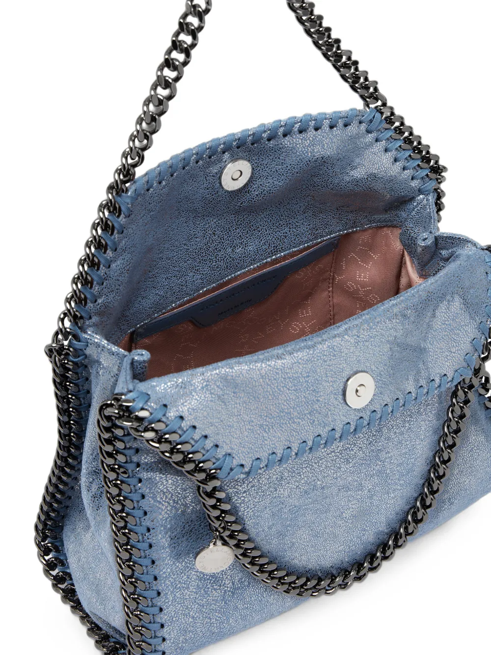Stella McCartney Falabella iriserende mini-shopper Blauw