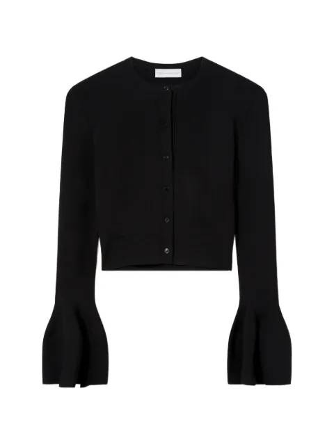 Stella McCartney compact knit bell-sleeve cardigan