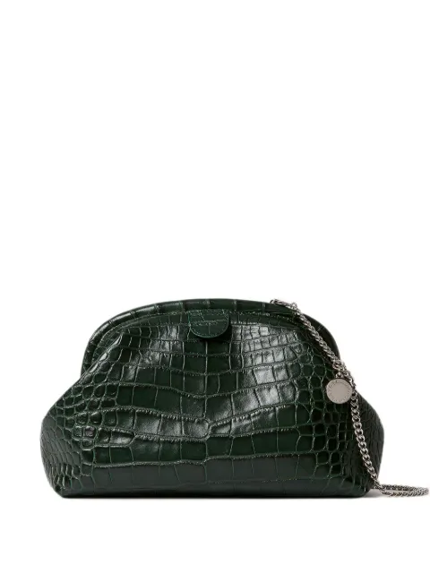 Stella McCartney croc-effect clutch bag