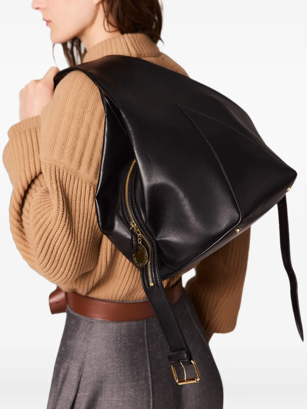 Stella McCartney Medium Appaloosa bucket-tas Zwart