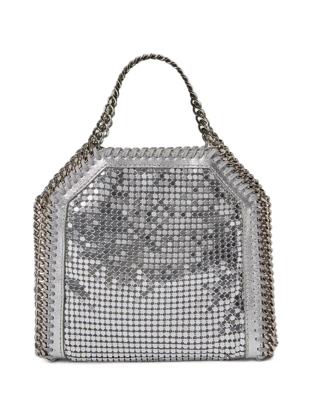 Stella McCartney Falabella mini-shopper met ketting Zilver
