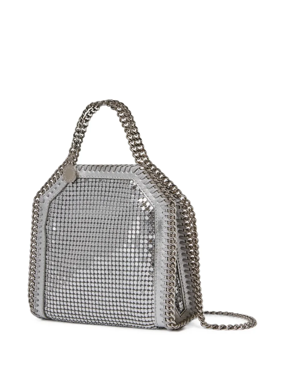 Stella McCartney Falabella mini-shopper met ketting Zilver